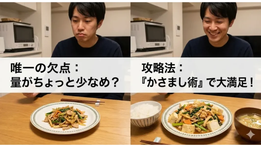 かさまし術で欠点を克服する画像